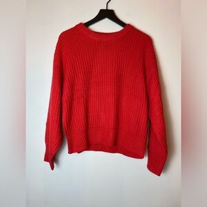 a new day Women's Vibrant Red Sweater NWT Sz M